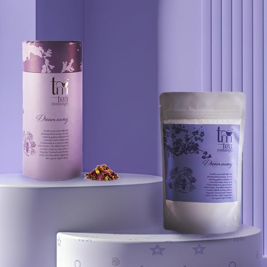 Dream Away Sleep Tea | Calming Herbal Night Tea – Tea on Brown Living™. SKU: TM_DA. Img 1.