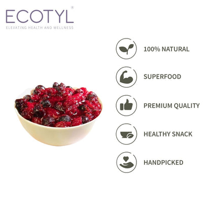 Dried Blueberres & Dried Cranberries Combo - 150g Each | Verified Sustainable by Brown Living™