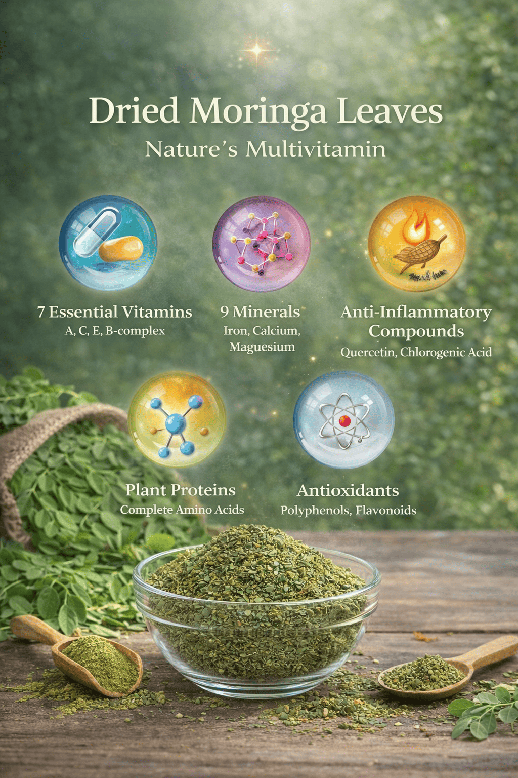 Dried Moringa Leaves | Natural Herbal Tea & Culinary Ingredient – Tea on Brown Living™. SKU: BH-MOR-100G. Img 8.