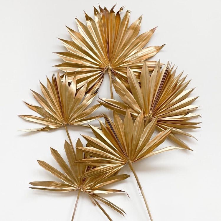 Dried Palm Sphere-Golden | Verified Sustainable Decor & Artefacts on Brown Living™