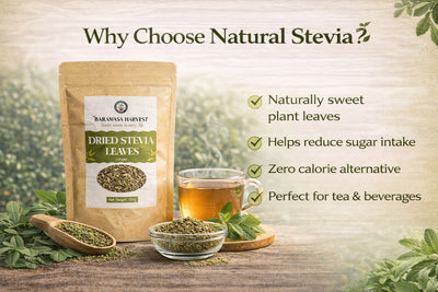 Dried Stevia Leaves | Natural Herbal Sweetener – Snack Foods on Brown Living™. SKU: BH-STV-100G. Img 2.