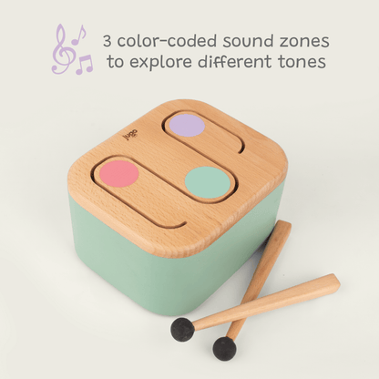 Drum a Beat | Wooden Musical Toy for Kids – Learning & Educational Toys on Brown Living™. SKU: JP-16. Img 3.