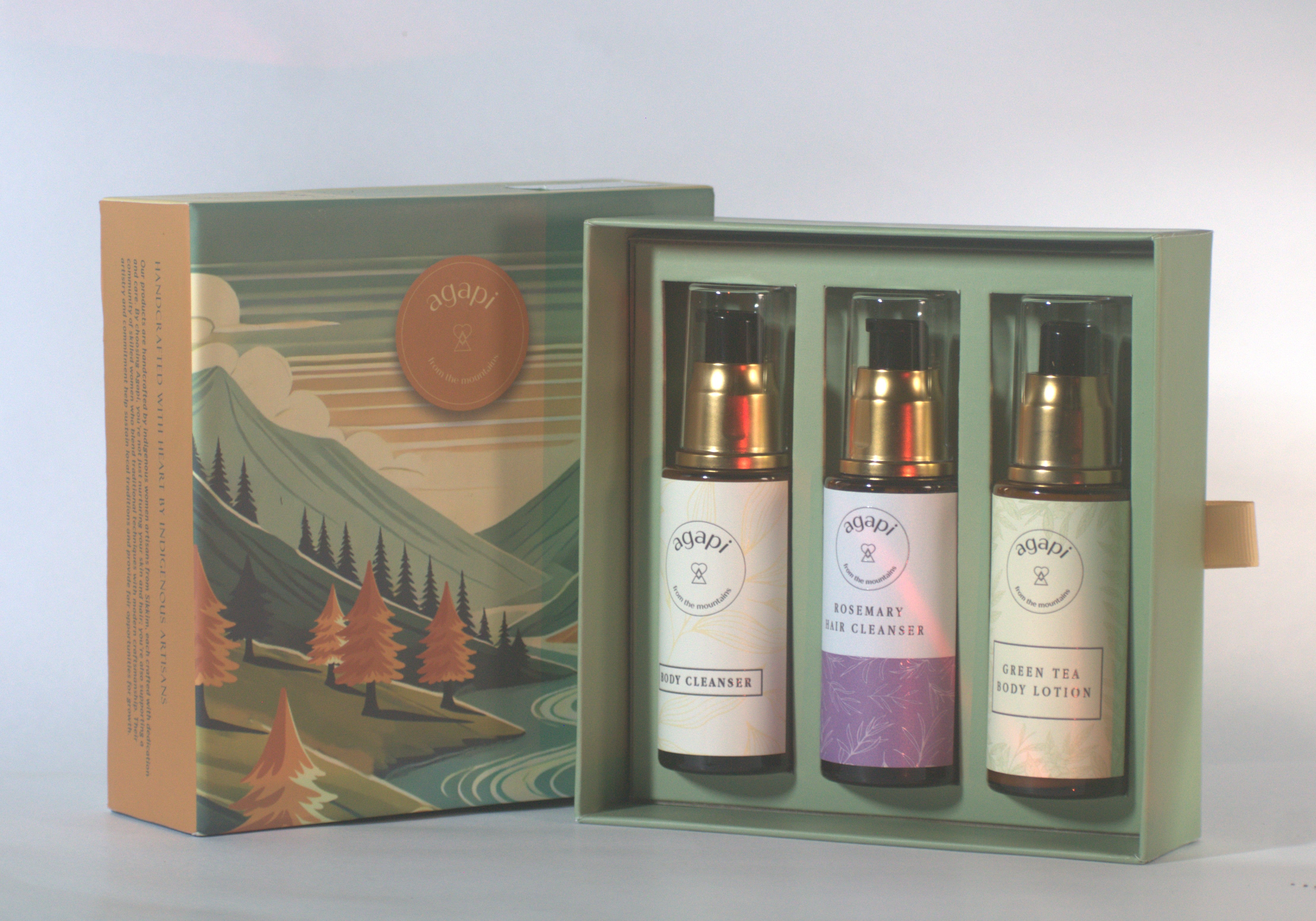 Mountain Essence Set | Made with Rosemary, Orange peel, Green tea