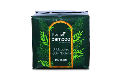 Bamboo Table Napkin | Pack of 4 | 100 Pulls Each (Total 400 Sheets) | 1 Ply, 30 X 27 cm