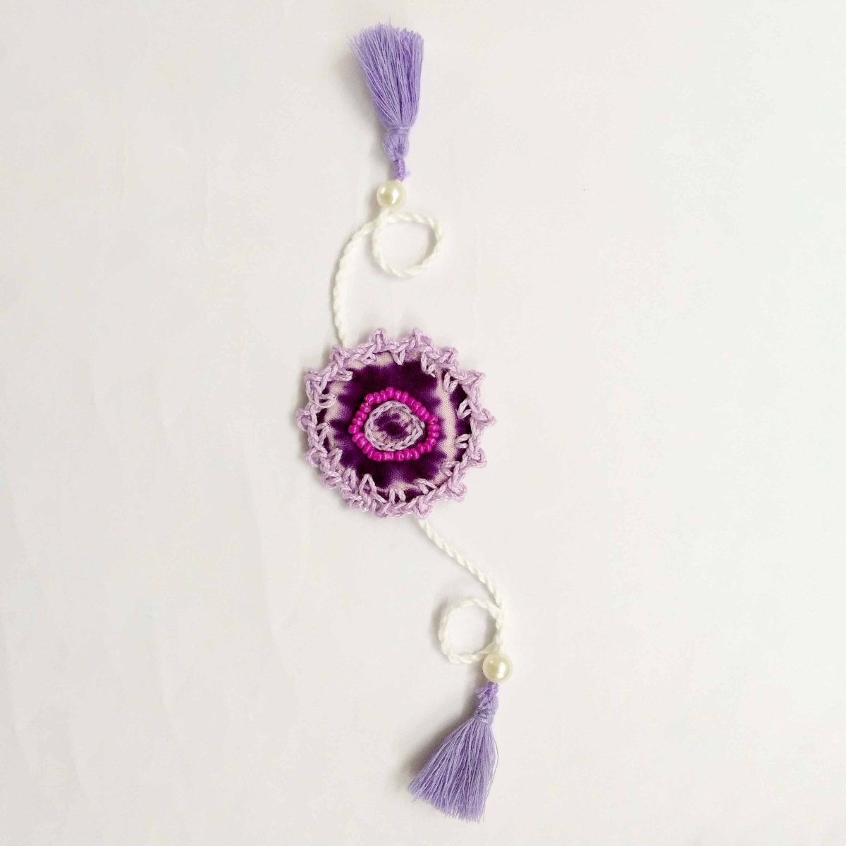 Dual Avtar Shibori Rakhi - Purple | Reusable Rakhi | Verified Sustainable by Brown Living™