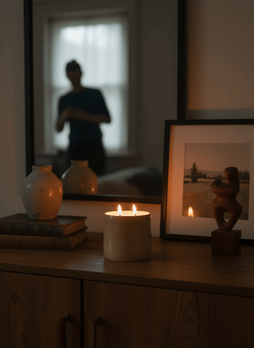 Dune Ceramic Candles | Handcrafted Decorative & Scented Candles – Candles & Fragrances on Brown Living™. SKU: CC8_N. Img 5.