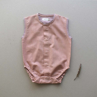 Dusky Rose Baby Onesie – Kids Onesies on Brown Living™. SKU: C1O00YDM13NB. Img 1.