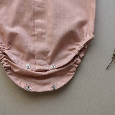 Dusky Rose Baby Onesie – Kids Onesies on Brown Living™. SKU: C1O00YDM13NB. Img 4.