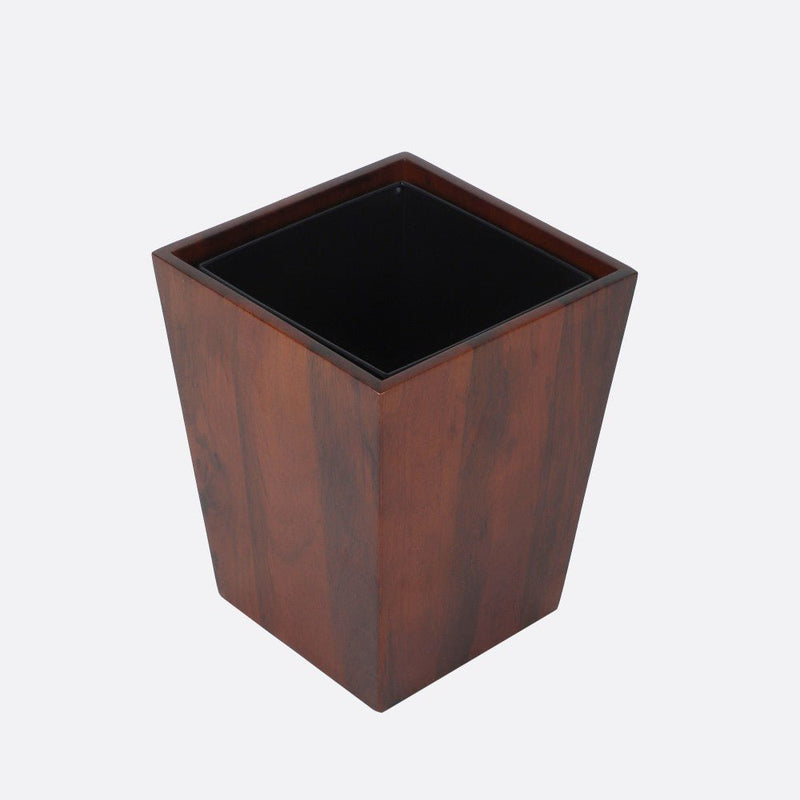 Dwindle Wooden Wastebasket with a Removable Inner Liner | Verified Sustainable by Brown Living™