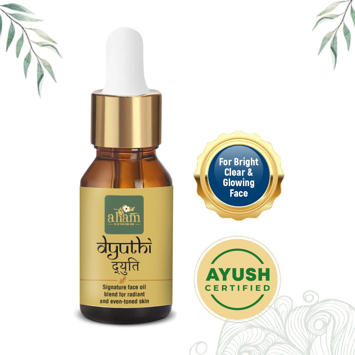 Dyuthi Brightening Face Oil 30ml | Facial Skincare Oil – Face Oil on Brown Living™. SKU: BL-AR-01. Img 3.