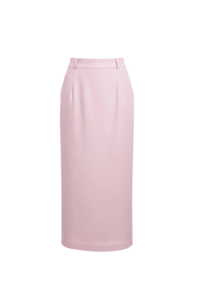 Earth Straight Skirt | Sustainable Everyday Cotton Skirt for Women – Womens Skirt on Brown Living™. SKU: W-SKRT-PNK-S1. Img 3.