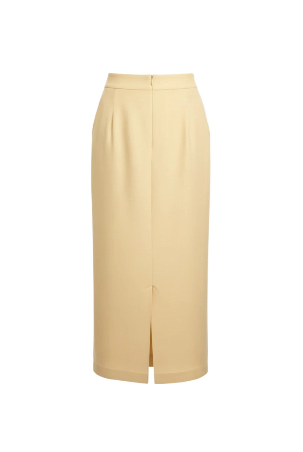 Earth Straight Skirt | Sustainable Everyday Cotton Skirt for Women – Womens Skirt on Brown Living™. SKU: W-SKRT-YLW-S1. Img 6.