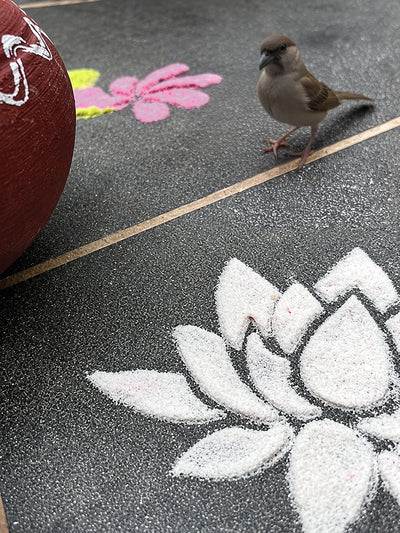 Earth's Own Rangoli Colors | Natural Rangoli Colors For Diwali – Home Decor on Brown Living™. SKU: Gul_Diwali_26_014. Img 6.