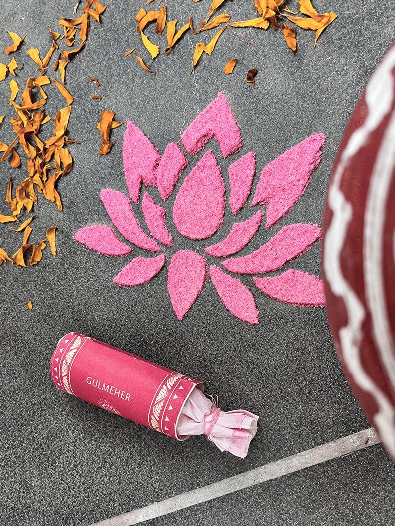 Earth's Own Rangoli Colors | Natural Rangoli Colors For Diwali – Home Decor on Brown Living™. SKU: Gul_Diwali_26_014. Img 1.