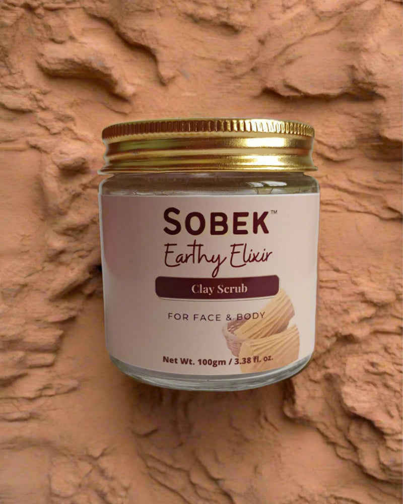 Earthy Clay Face and Body Scrub for Itch Free Skin | Verified Sustainable by Brown Living™