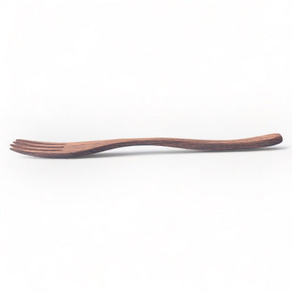 Ebony Wood Spoon & Fork (Set of 5) | Verified Sustainable by Brown Living™