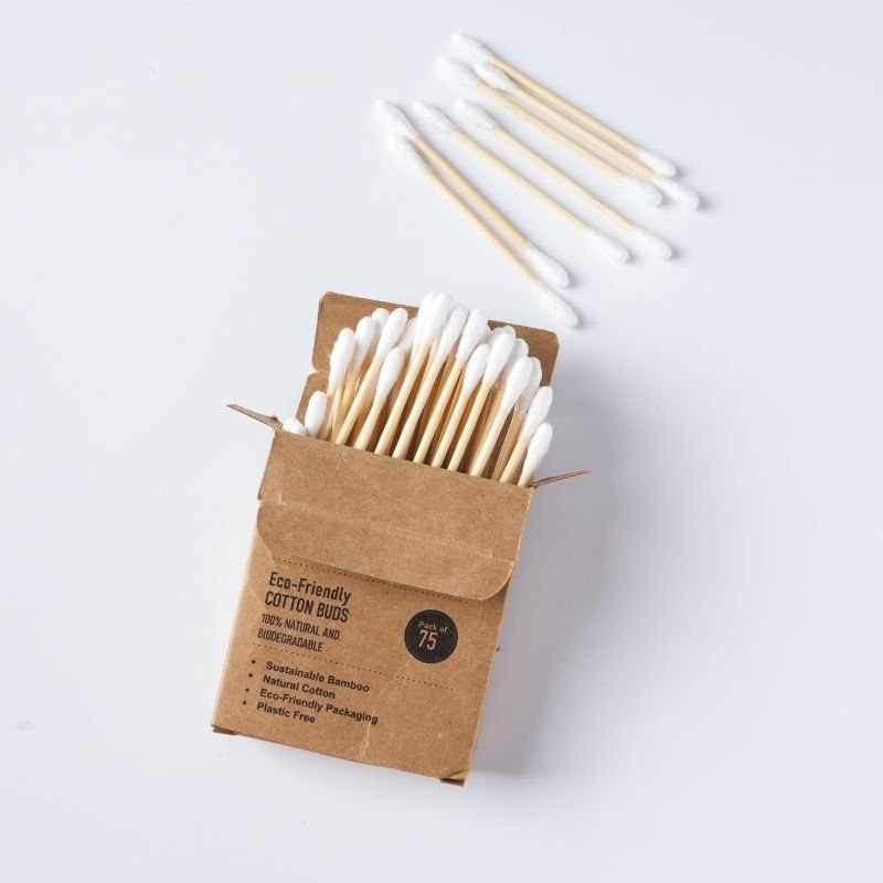 Eco - friendly Bamboo Cotton Buds (Set of 2) | Verified Sustainable by Brown Living™