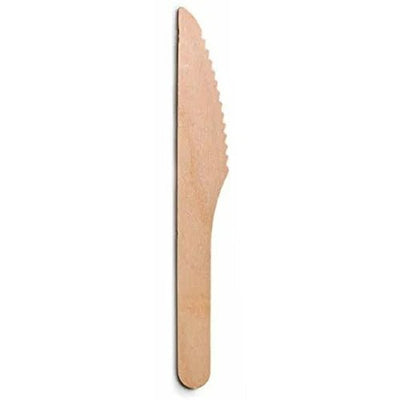 Eco - Friendly Disposable Wooden Knife | Pack of 10,000 – Cutlery on Brown Living™. SKU: CLEC-57. Img 3.