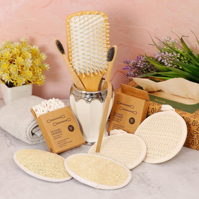Eco Friendly Gift Hamper – Natural Body Scrubber Gift Set – Gift Hampers on Brown Living™. SKU: KOE017-GP1. Img 5.