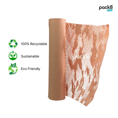 Eco - friendly Honeycomb Paper Bubble Wrap | 10M X 15" – Packing Materials on Brown Living™. SKU: Hexcush10x15-P1BR. Img 7.