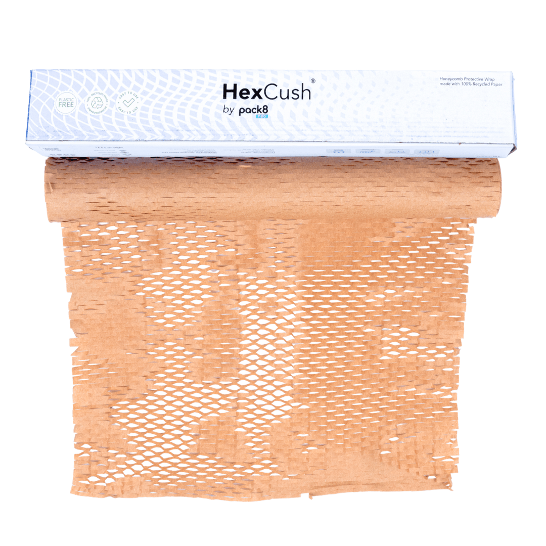 Eco - friendly Honeycomb Paper Bubble Wrap | 10M X 15" – Packing Materials on Brown Living™. SKU: Hexcush10x15-P1BR. Img 5.