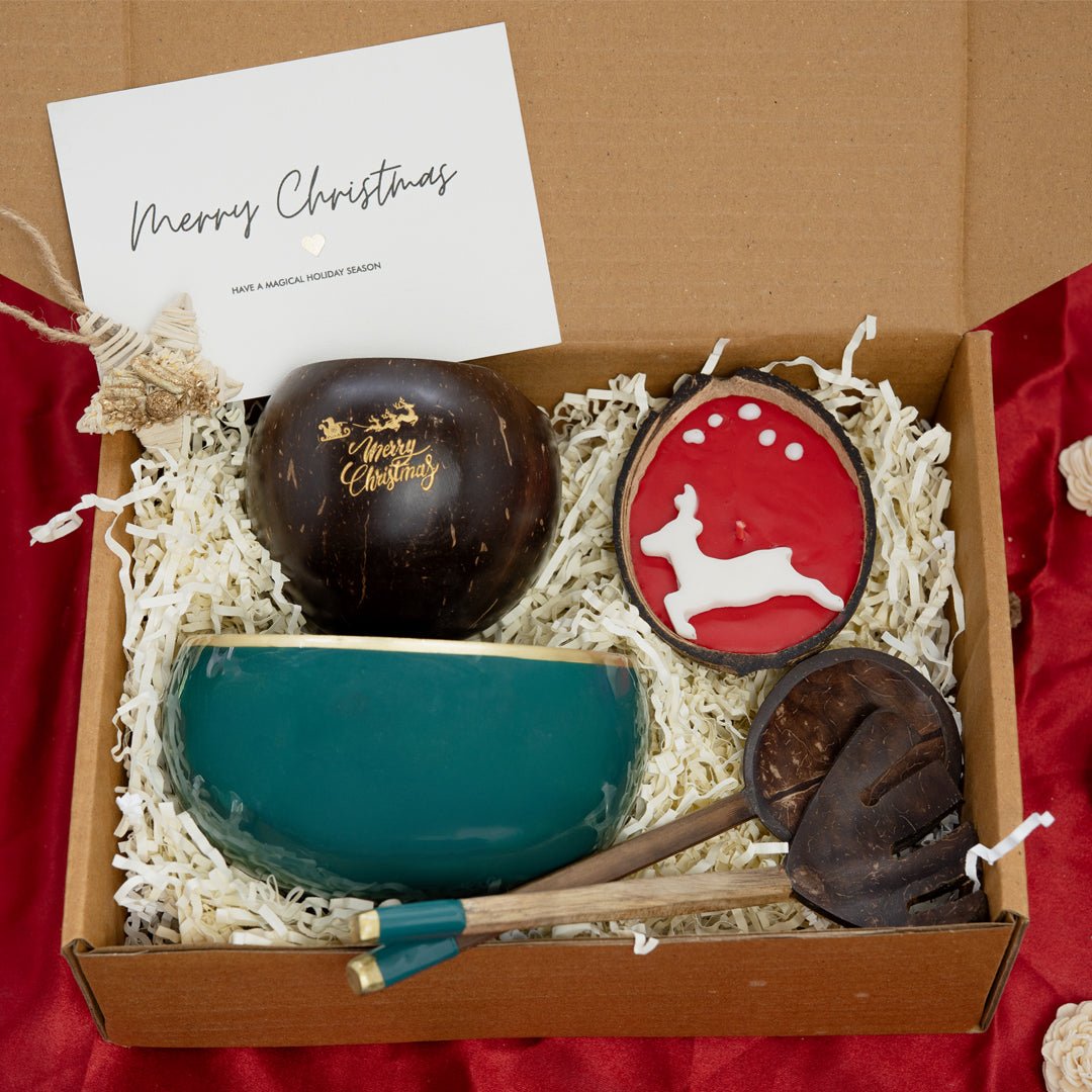 Eco - Friendly Premium Christmas Gift Hamper – Gift Hampers on Brown Living™. SKU: TGAXMASPREHMPR. Img 1.