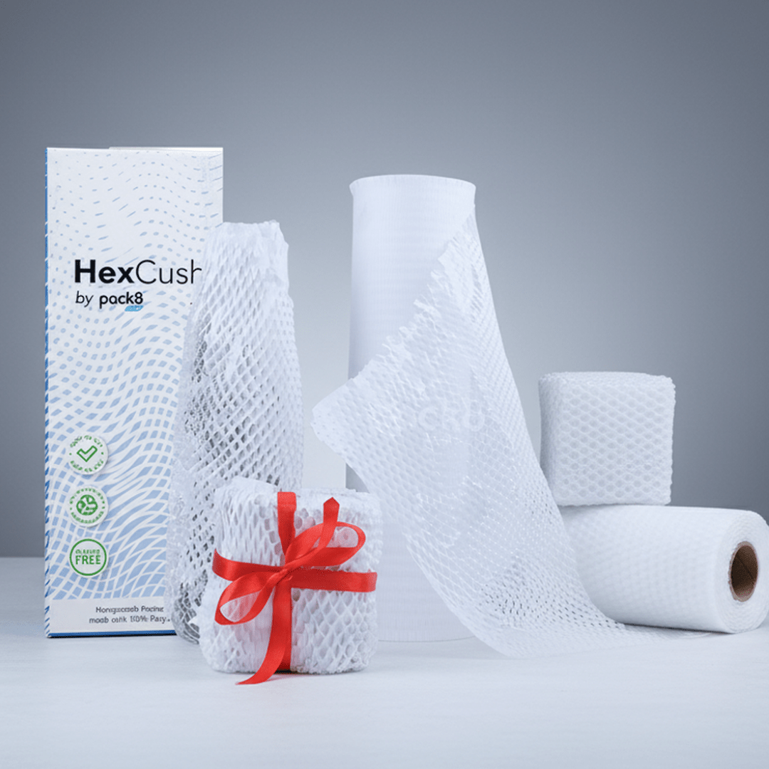 Eco - friendly White Honeycomb Paper Bubble Wrap – Packing Materials on Brown Living™. SKU: Hexcush10x15-P1WH. Img 7.