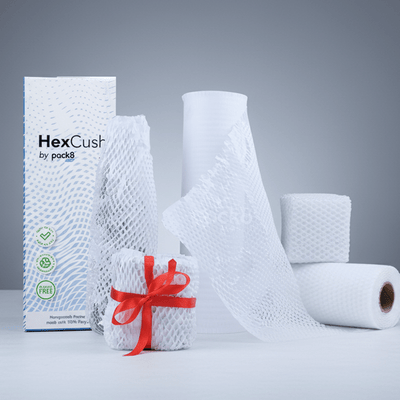 Eco - friendly White Honeycomb Paper Bubble Wrap – Packing Materials on Brown Living™. SKU: Hexcush10x15-P1WH. Img 7.