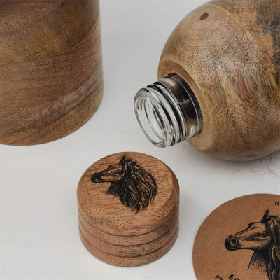 Eco Friendly Wooden Bottle | Multipurpose Leak proof Bottle – Bottles & Sippers on Brown Living™. SKU: ECTWBt101. Img 3.