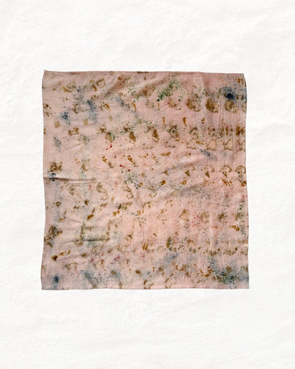 Eco - Printed Blush Confetti Bandana | Sustainable Fashion Accessory – Womens Scarf on Brown Living™. SKU: TCC-SW25-08. Img 1.