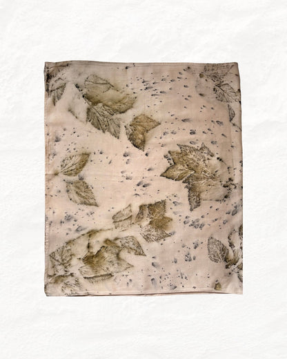 Eco - Printed Blush Drift Scarf | Eco - Friendly Handloom Cotton Wrap – Womens Scarf on Brown Living™. SKU: TCC-SW25-09. Img 1.