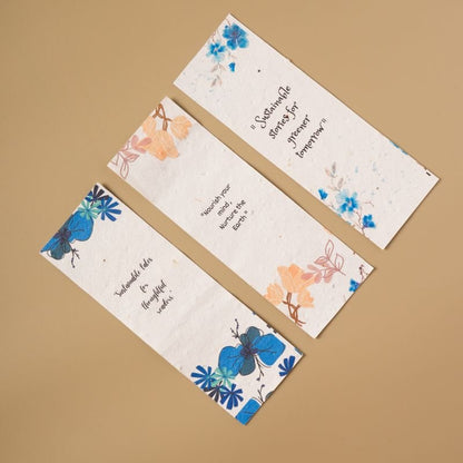 Eco - Sprout Plantable Bookmarks | Set of 3 | Verified Sustainable by Brown Living™