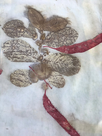 Ecoprinted Kaftan Top for Women Natural Dye Relaxed Fit – Womens Top on Brown Living™. SKU: fst6. Img 4.