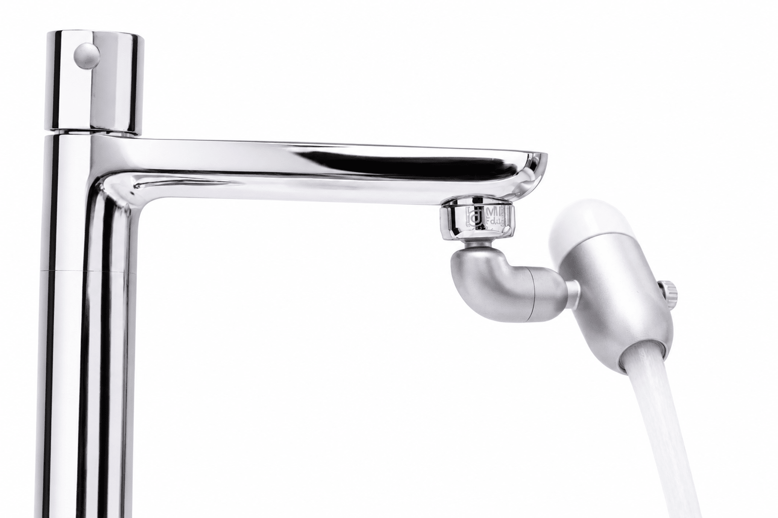 Ecoquad Groomflow 6.8 Lpm 4-Mode Water Saver Faucet Aerator – Water Saving Device on Brown Living™. SKU: WF-EQ-GF-P1n. Img 4.