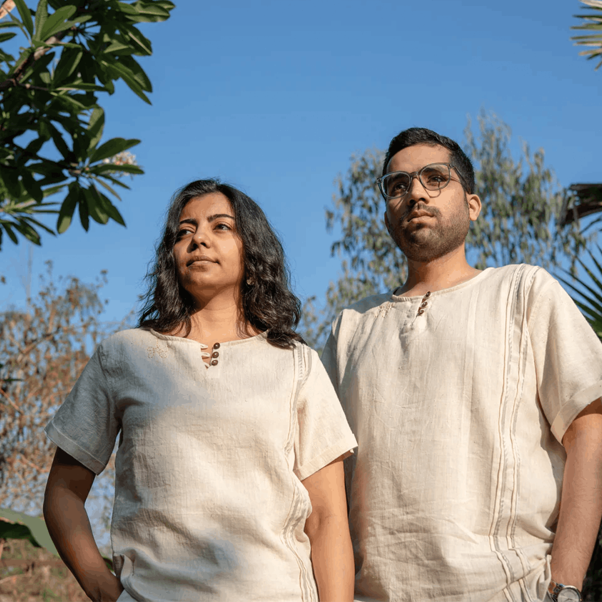 Ēka Unisex T-Shirt | Organic Cotton Sustainable Everyday Wear – Mens T-Shirt on Brown Living™. SKU: 2GA00090. Img 2.