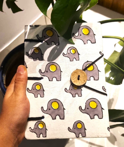 Elee Fabric Handmade Diary – Notebooks & Notepads by Kauseyah available on Brown Living™. . SKU: kj07. Img 1.