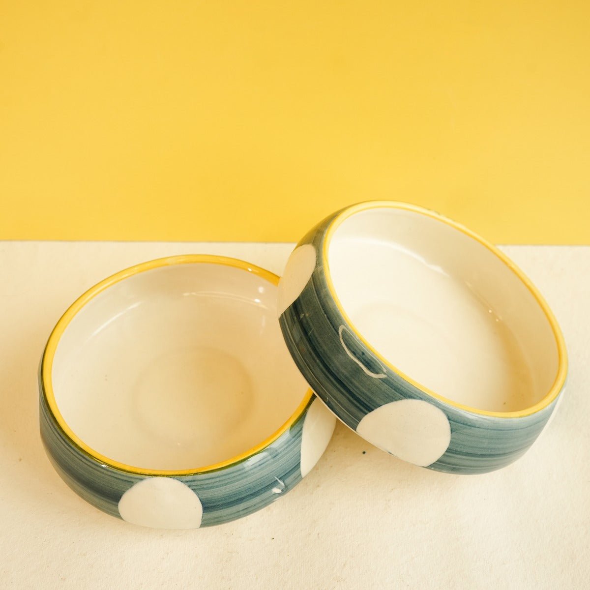 Elegance Katori Set – Ceramic Dining Bowl Set – Plates & Bowls on Brown Living™. SKU: S - 414. Img 2.