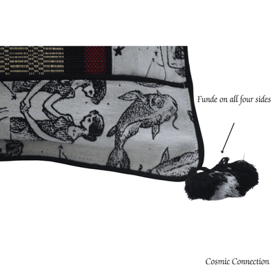 Elegant Bamboo Cushion Cover Monochrome Jacquard with Black – Covers & Inserts on Brown Living™. SKU: SK-BCC-NBL-01-JBK. Img 6.