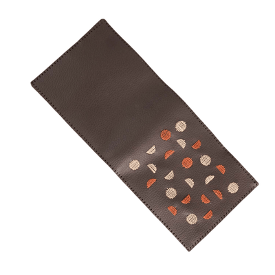 Elegant Embroidered Designer Wallet – Eco - Friendly and Handmade – Mens Wallet on Brown Living™. SKU: W0003. Img 2.