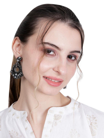 Elegant Gold - Tone Earrings with Crystals and Gems – Womens Earrings by Bamboology available on Brown Living™. Angel - Earring . SKU: ANGE - EARRING. Img 40.