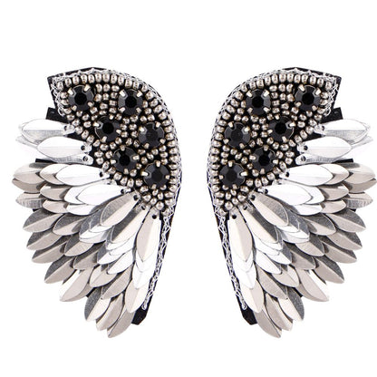 Elegant Gold - Tone Earrings with Crystals and Gems – Womens Earrings by Bamboology available on Brown Living™. Angel - Earring . SKU: ANGE - EARRING. Img 32.