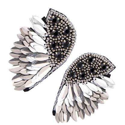 Elegant Gold - Tone Earrings with Crystals and Gems – Womens Earrings by Bamboology available on Brown Living™. Angel - Earring . SKU: ANGE - EARRING. Img 33.