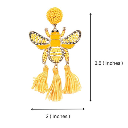 Elegant Gold - Tone Earrings with Crystals and Gems – Womens Earrings by Bamboology available on Brown Living™. Gold - Stone - Earring . SKU: GOL - STONE - EARRING. Img 8.