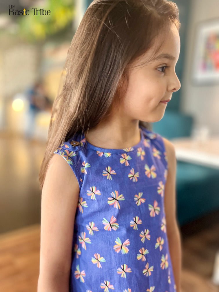 Elegant Wind Beneath My Wings Purple Cotton Co - ord Set – Kids Daywear Sets on Brown Living™. SKU: ZGBCODA. Img 1.