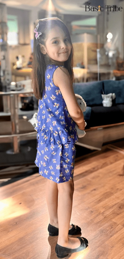 Elegant Wind Beneath My Wings Purple Cotton Co - ord Set – Kids Daywear Sets on Brown Living™. SKU: ZGBCODA. Img 2.