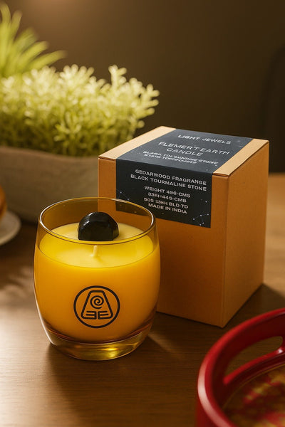Element Earth Candle with Natural Grounding Scent – Candles & Fragrances on Brown Living™. SKU: SN2554. Img 4.