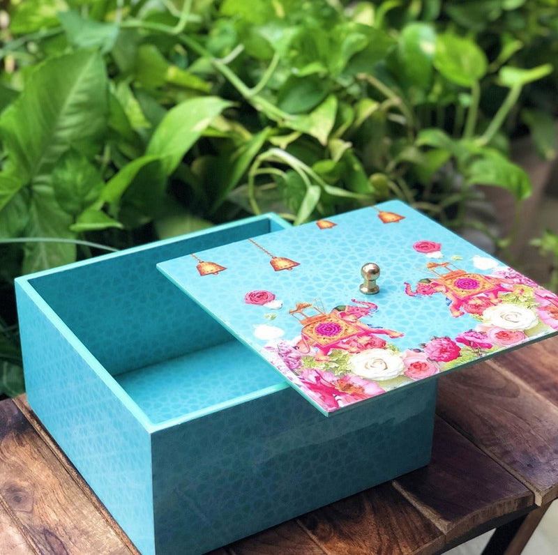 Elephant MDF Gifting Jar Box | Verified Sustainable Organizers on Brown Living™