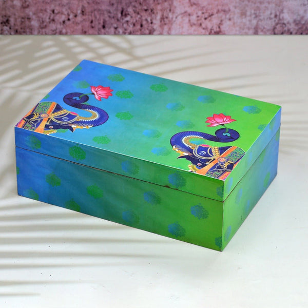 Elephant Tea Box | Jewellery Box | Verified Sustainable by Brown Living™