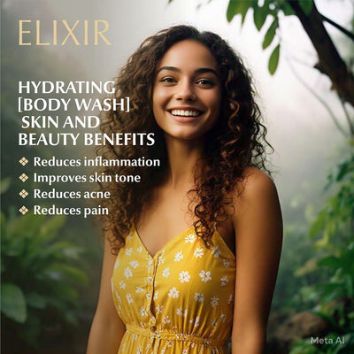 Elixir Hydrating Body Wash with Aloe Vera & Natural Extracts | 200ml – Body Wash on Brown Living™. SKU: 24 - HBW - 200ML. Img 3.