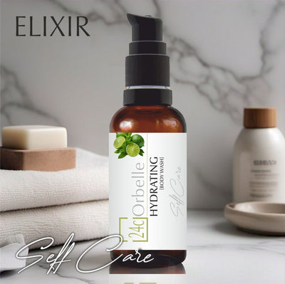 Elixir Hydrating Body Wash with Aloe Vera & Natural Extracts | 200ml – Body Wash on Brown Living™. SKU: 24-HBW-200ML. Img 2.